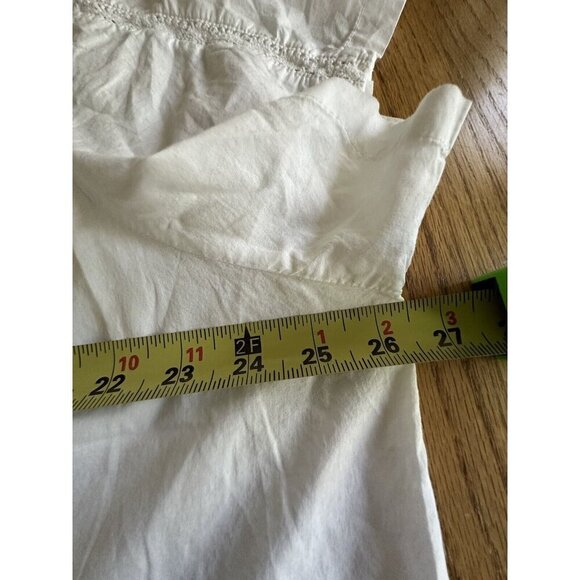 Wayward Fancies eShakti White Eyelet  Blouse Button Up Short Sleeve  3XL - Picture 7 of 7
